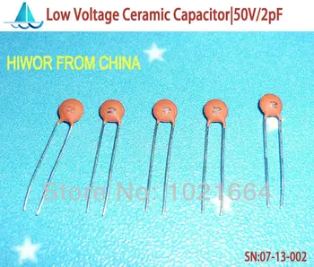 (1000 шт./лот) (керамические конденсаторы|низкий) 50 В 2 пф, керамический дисковый конденсатор низкого напряжения, ТОЛ.10%